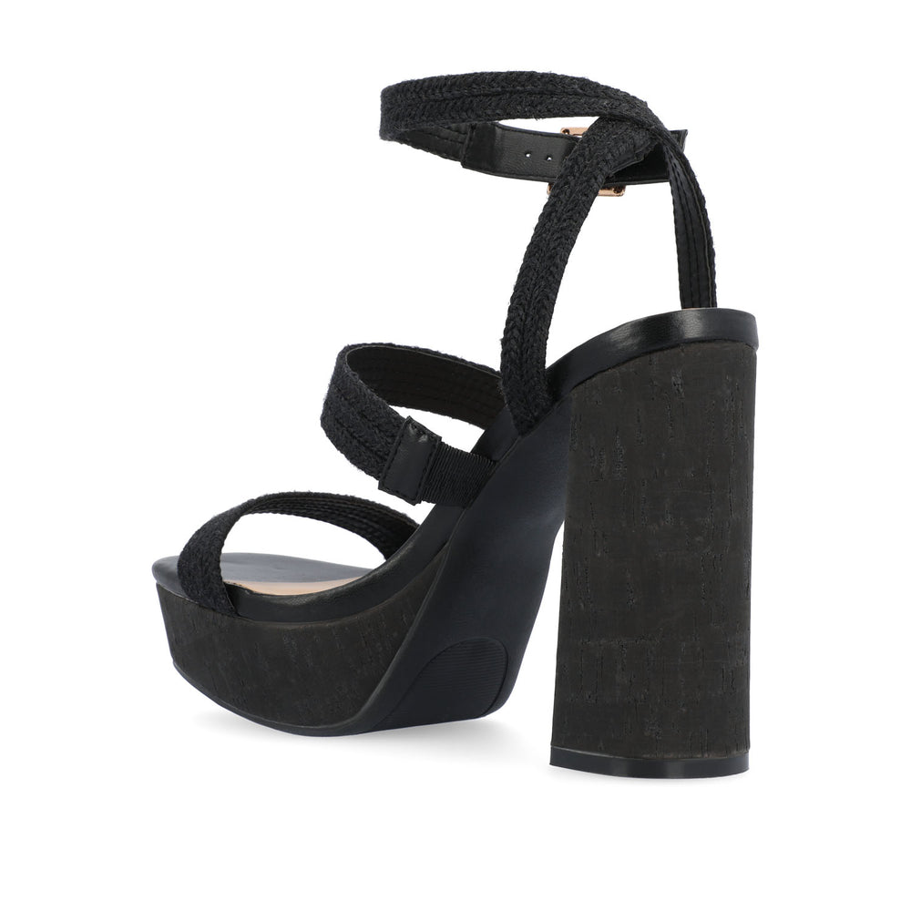 SIENNE HEELED SANDALS IN ROPE