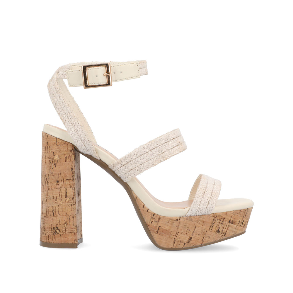 SIENNE HEELED SANDALS IN ROPE