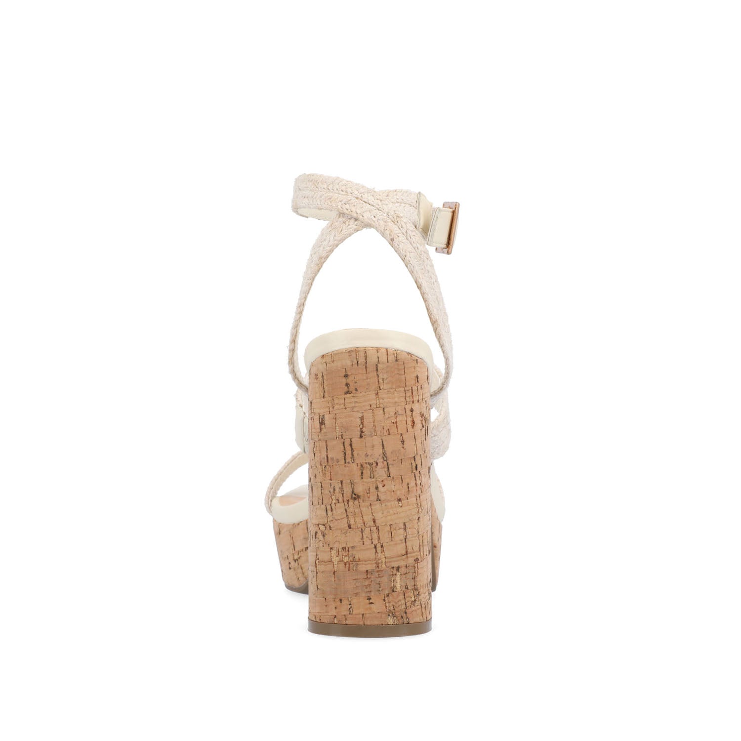 SIENNE HEELED SANDALS IN ROPE - Ivory