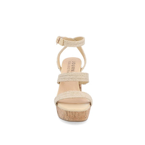 SIENNE HEELED SANDALS IN ROPE - Natural