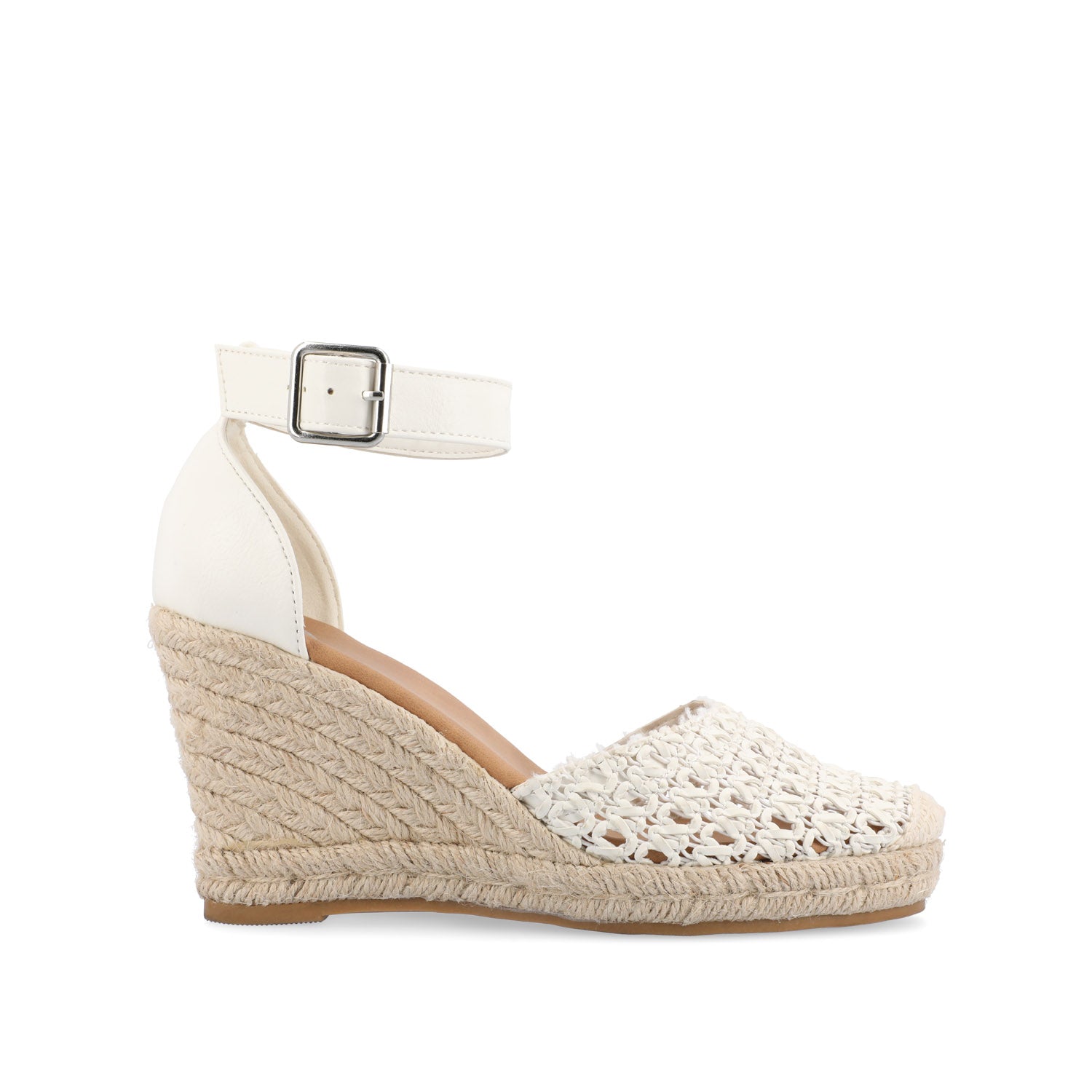 SIERRA WEDGE SANDALS IN FAUX LEATHER