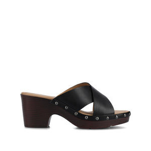SILVANA CLOG SANDALS - Black