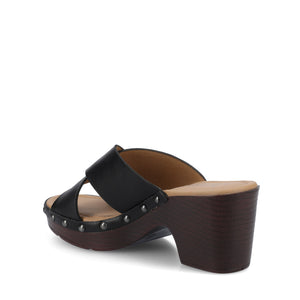 SILVANA CLOG SANDALS - Black