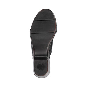 SILVANA CLOG SANDALS - Black