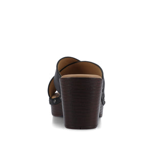 SILVANA CLOG SANDALS - Black