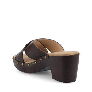 SILVANA CLOG SANDALS - Chocolate
