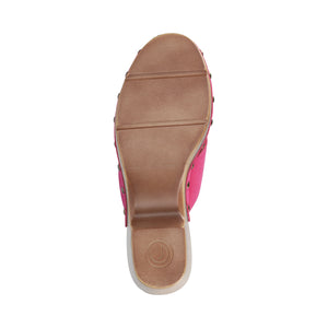 SILVANA CLOG SANDALS - Hot Pink