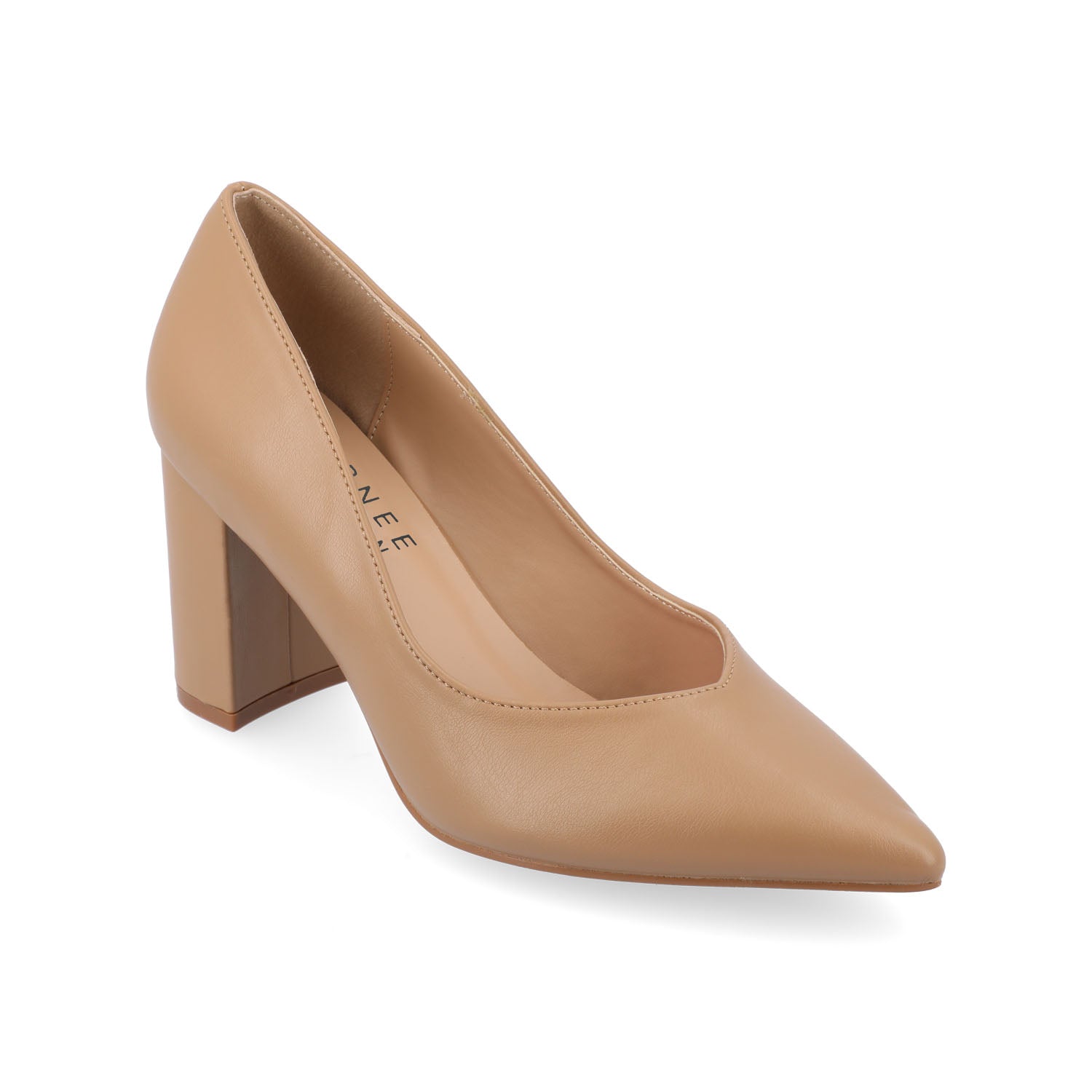SIMONNE WARM SHADE PUMP HEELS IN NARROW - Caramel