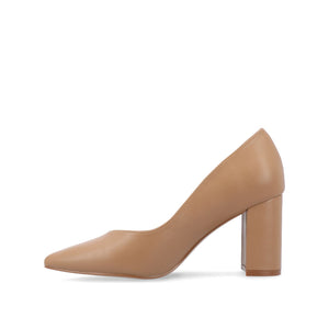 SIMONNE WARM SHADE PUMP HEELS IN NARROW - Caramel