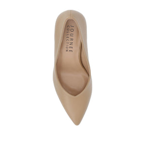 SIMONNE WARM SHADE PUMP HEELS IN NARROW - Honey
