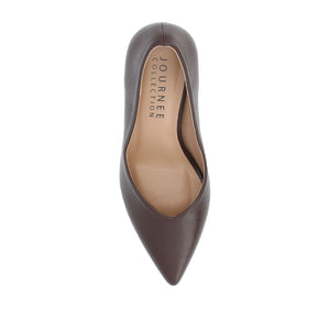 SIMONNE PUMP HEELS IN COOL SHADES - Mahogany