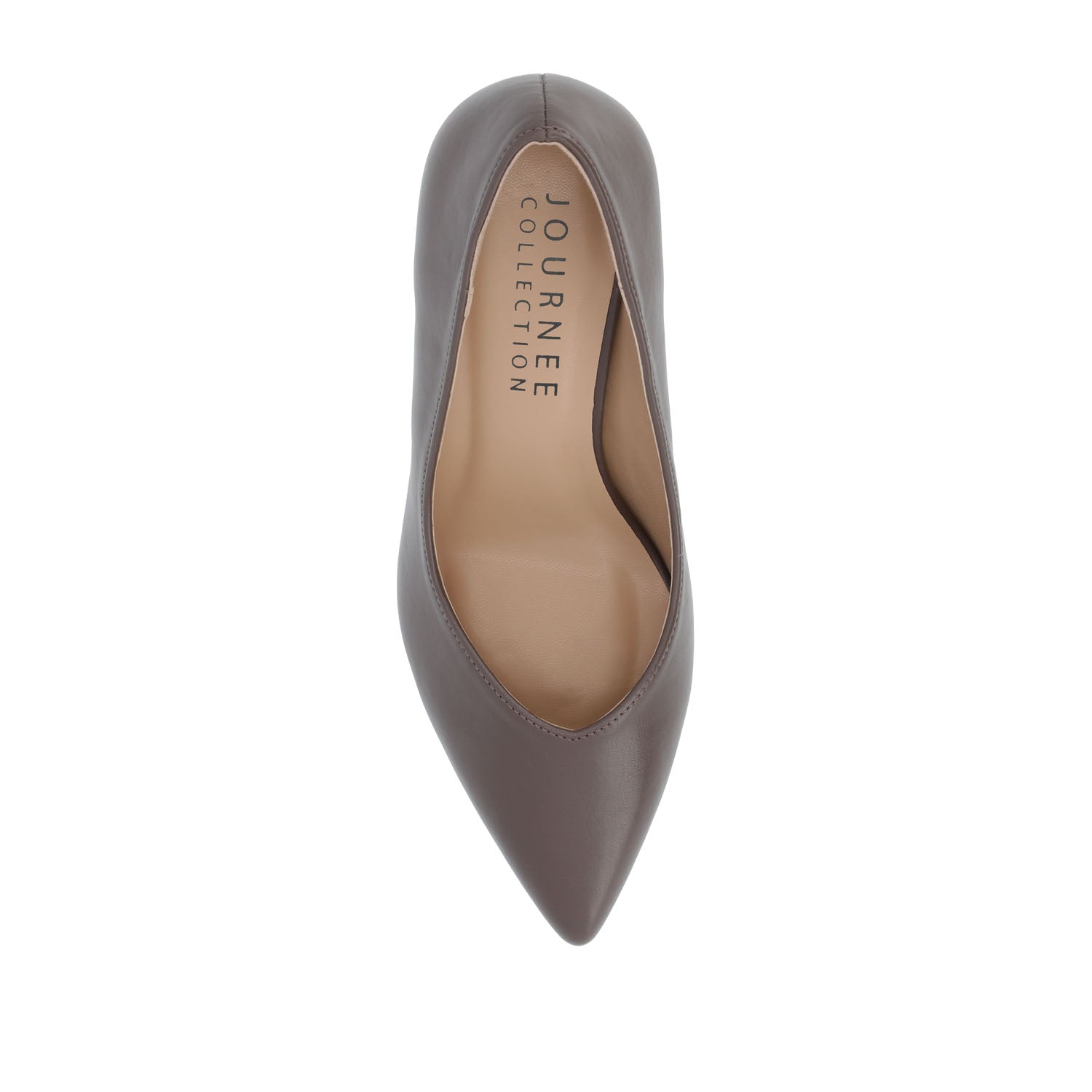 SIMONNE WARM SHADE PUMP HEELS IN NARROW - Truffle