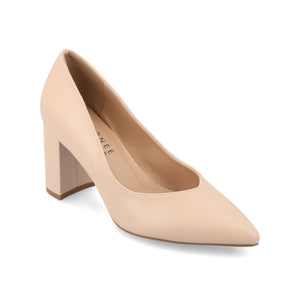 SIMONNE COOL SHADE PUMP HEELS IN NARROW - Vanilla