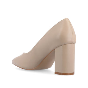 SIMONNE WARM SHADE PUMP HEELS IN NARROW - Wheat