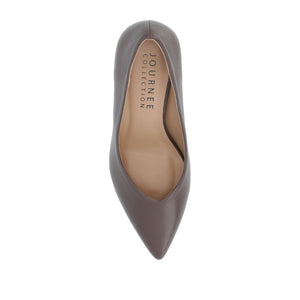 SIMONNE PUMP HEELS IN WARM SHADES - Truffle