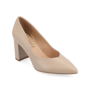 SIMONNE PUMP HEELS IN WARM SHADES - Wheat
