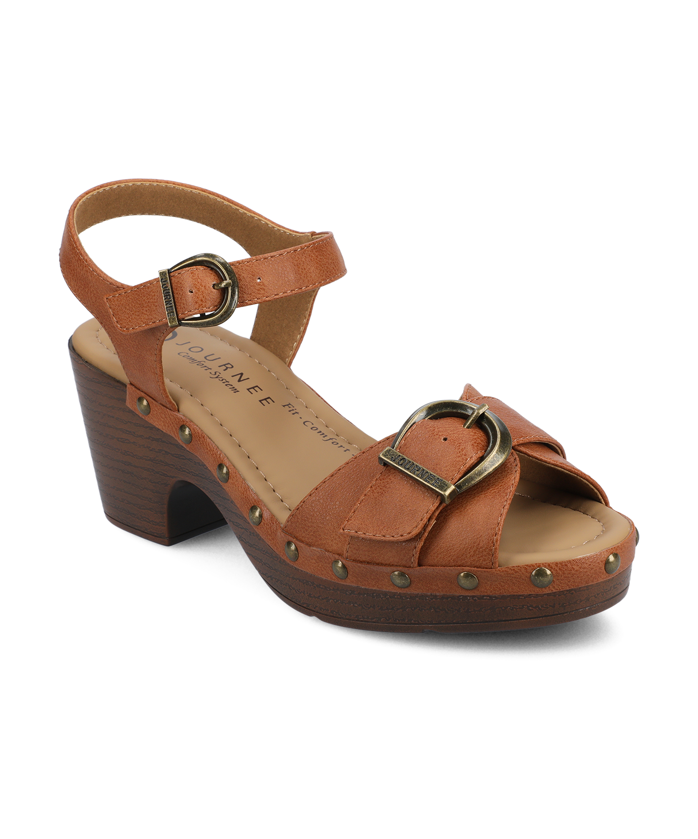 SISILIA CLOG SANDALS - Cognac