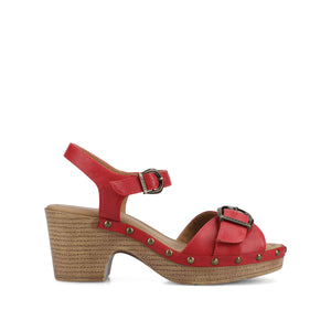 SISILIA CLOG SANDALS - Red