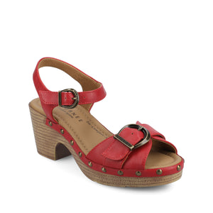 SISILIA CLOG SANDALS - Red
