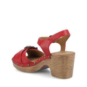 SISILIA CLOG SANDALS - Red