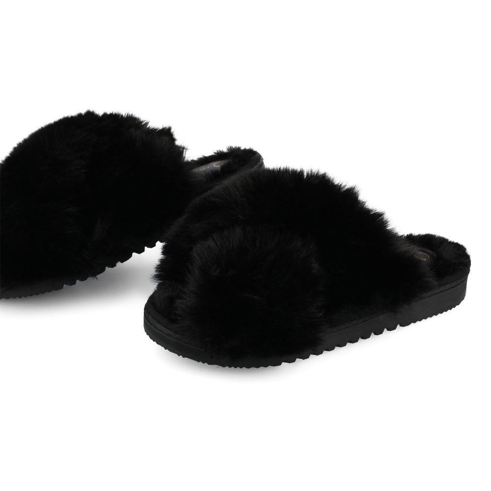 SKYLAH SLIPPERS IN FAUX FUR