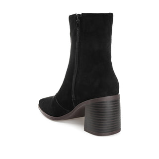 SLOANN HEELED BOOTIES IN FABRIC