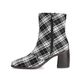 SLOANN HEELED BOOTIES IN FABRIC