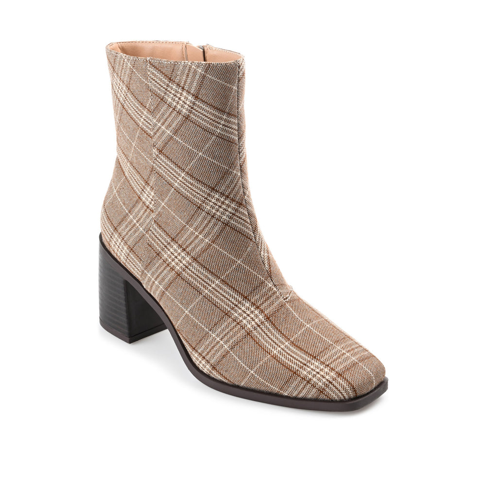 SLOANN HEELED BOOTIES IN FABRIC