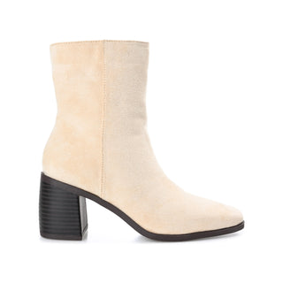 SLOANN HEELED BOOTIES IN FABRIC