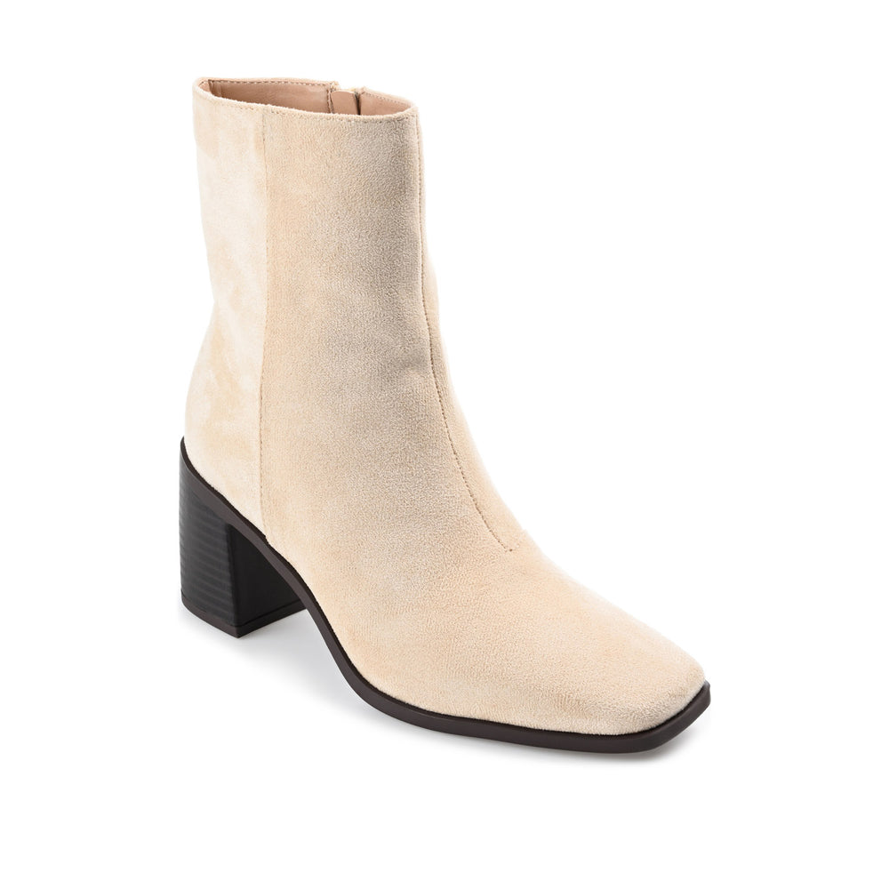 SLOANN HEELED BOOTIES IN FABRIC