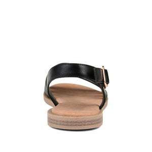 SOLAY MULTI STRAP SANDALS IN VEGAN LEATHER - Black