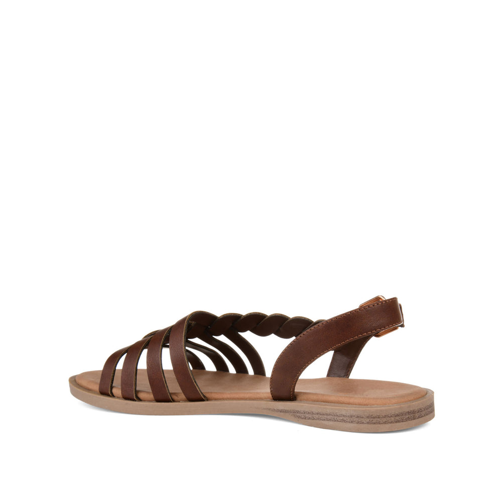 SOLAY MULTI STRAP SANDALS IN FAUX LEATHER