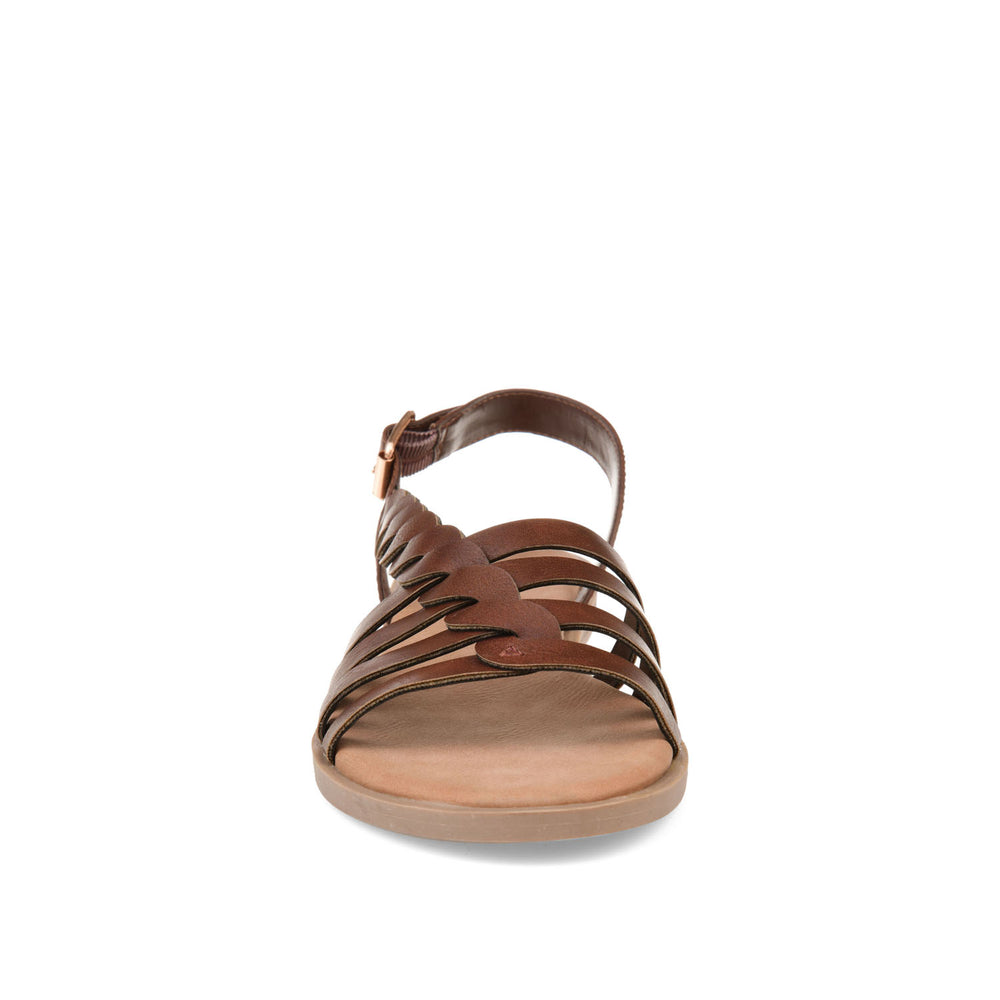 SOLAY MULTI STRAP SANDALS IN FAUX LEATHER