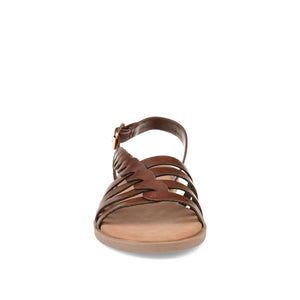 SOLAY MULTI STRAP SANDALS IN FAUX LEATHER