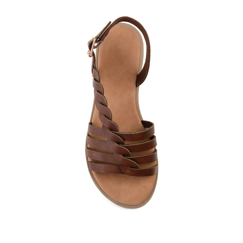 SOLAY MULTI STRAP SANDALS IN FAUX LEATHER