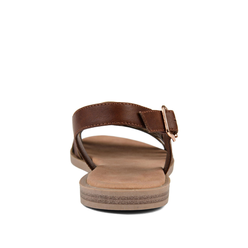 SOLAY MULTI STRAP SANDALS IN FAUX LEATHER