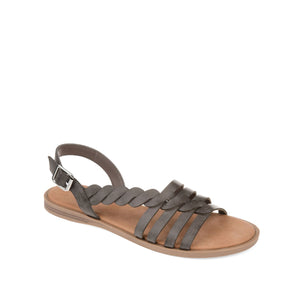 SOLAY MULTI STRAP SANDALS IN VEGAN LEATHER - Grey