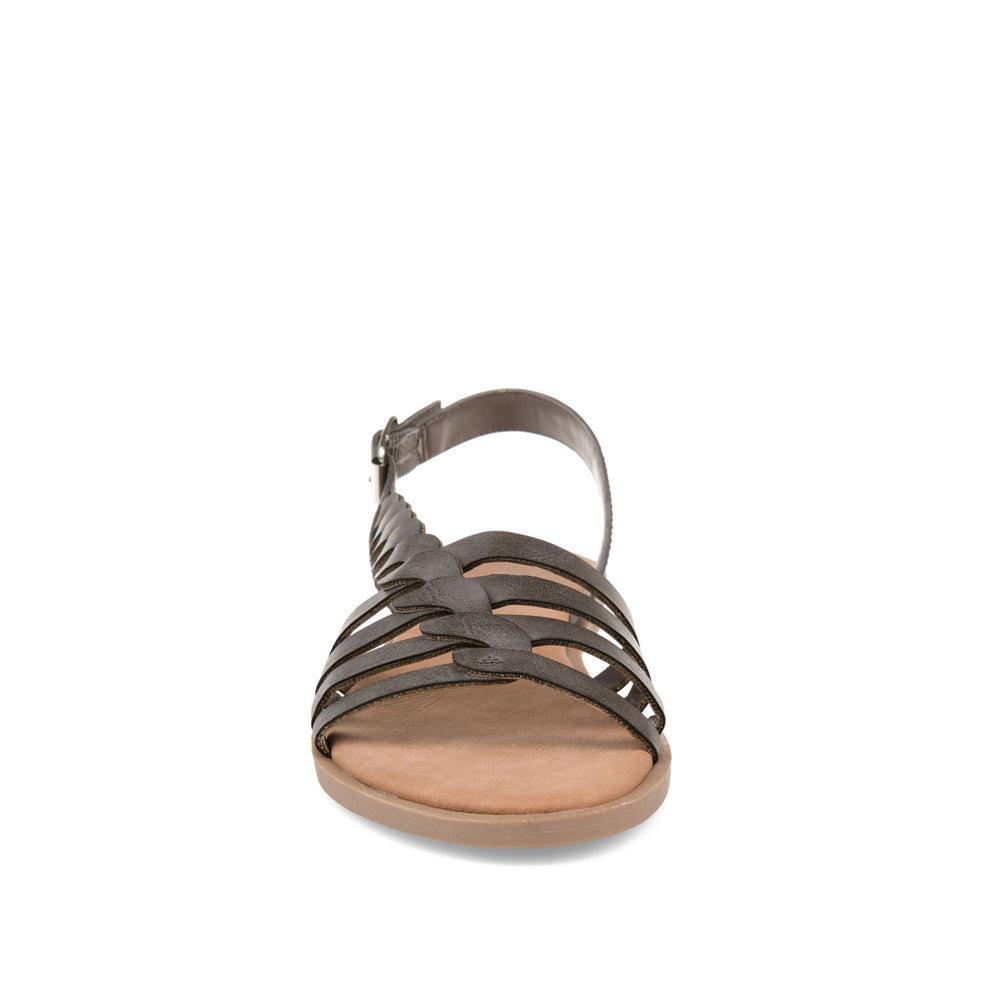 SOLAY MULTI STRAP SANDALS IN FAUX LEATHER