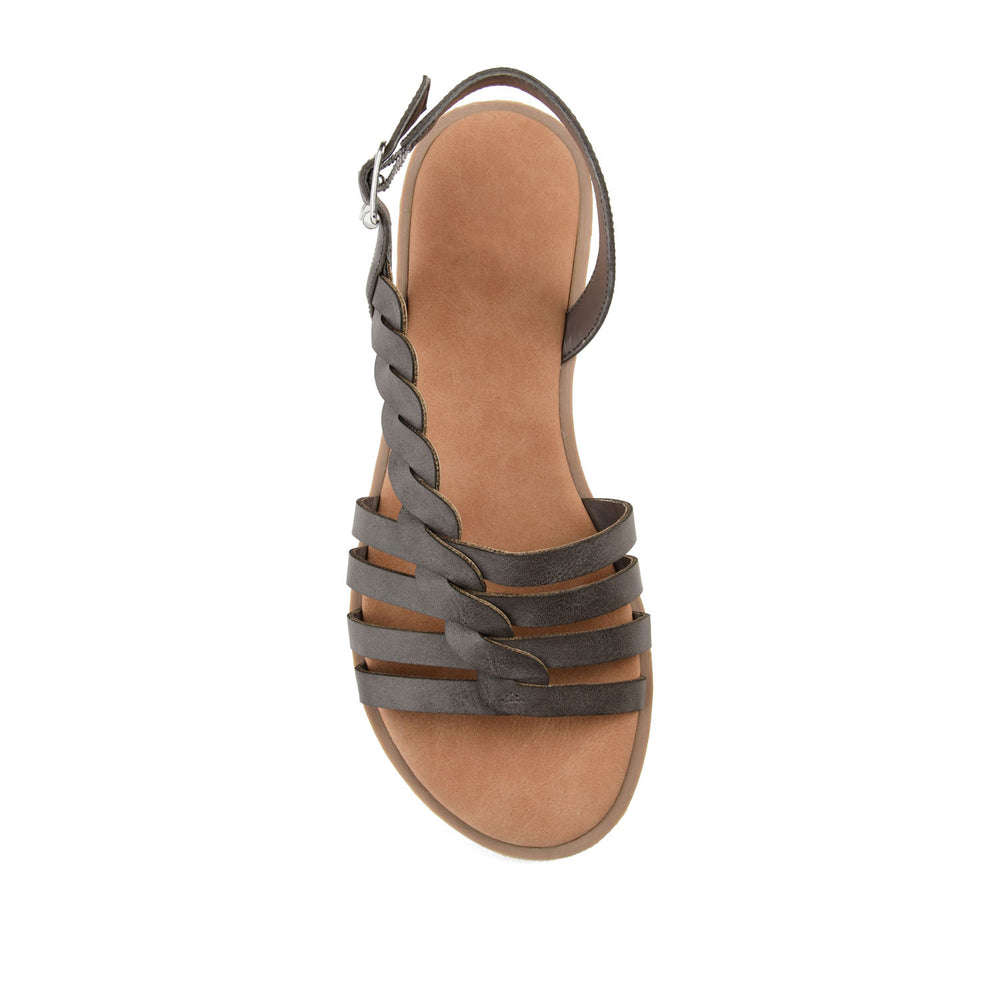 SOLAY MULTI STRAP SANDALS IN FAUX LEATHER