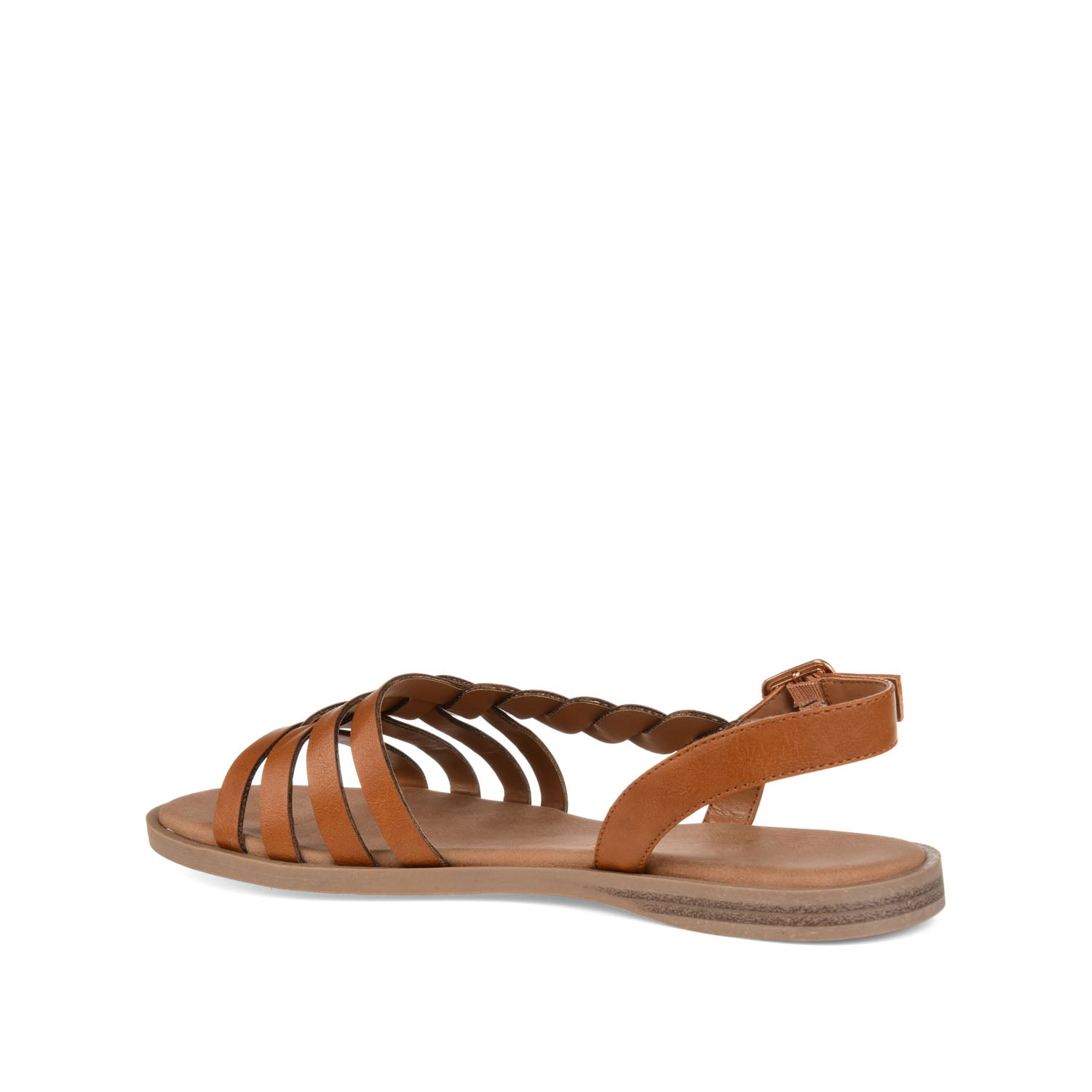 SOLAY MULTI STRAP SANDALS IN VEGAN LEATHER - Tan