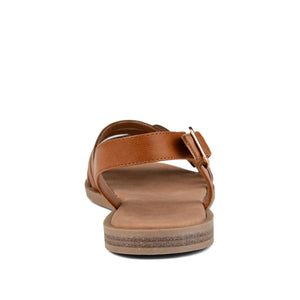 SOLAY MULTI STRAP SANDALS IN VEGAN LEATHER - Tan
