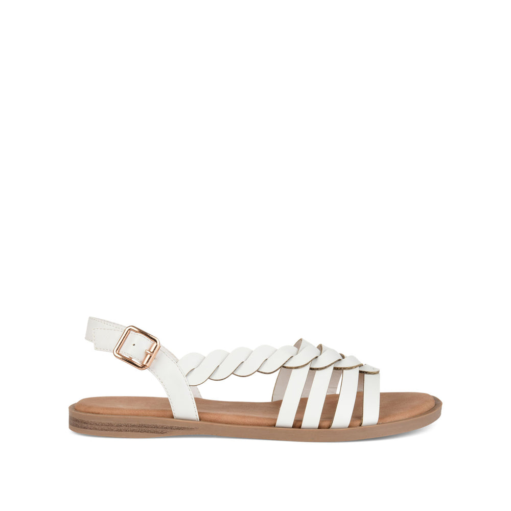 SOLAY MULTI STRAP SANDALS IN FAUX LEATHER