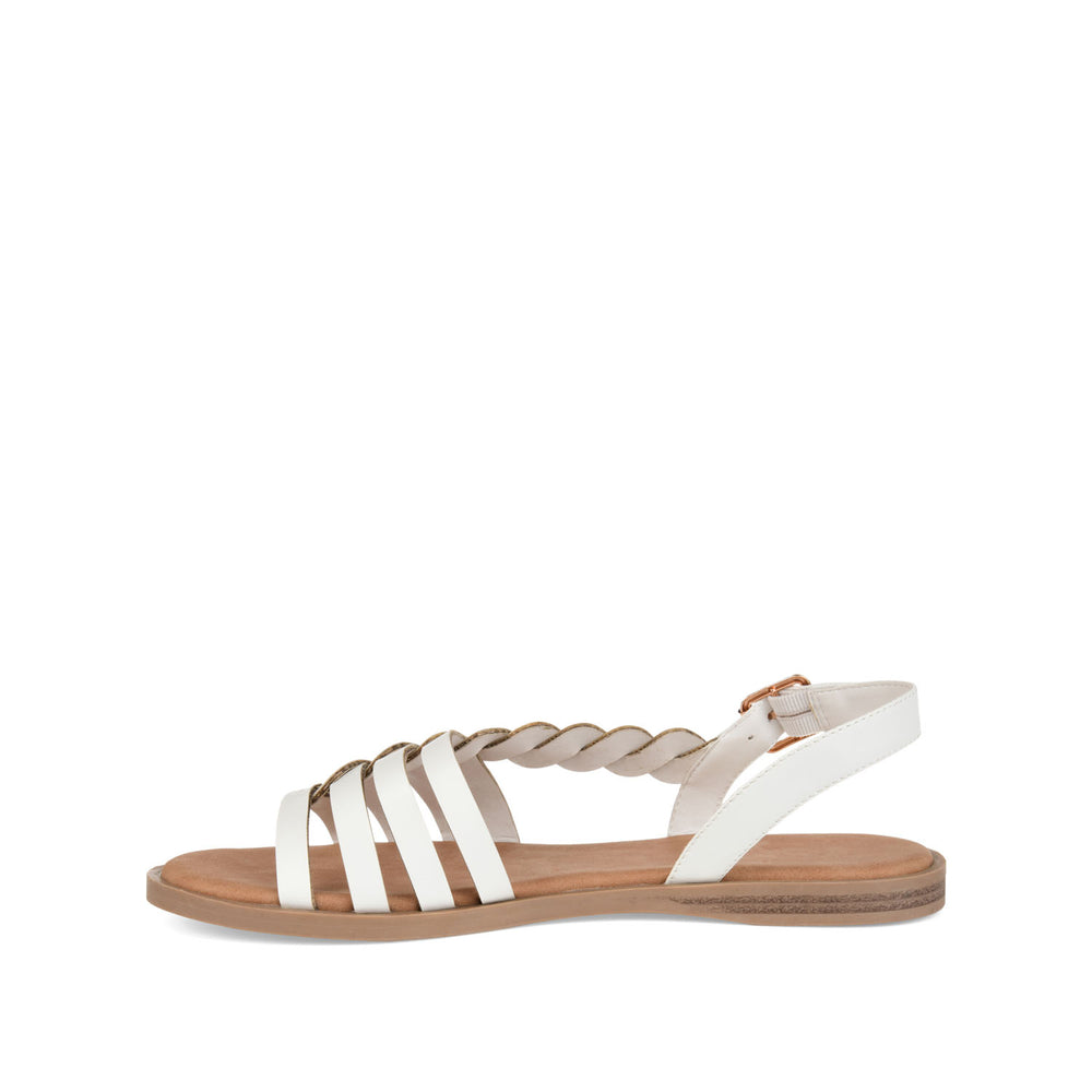 SOLAY MULTI STRAP SANDALS IN FAUX LEATHER