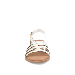 SOLAY MULTI STRAP SANDALS IN VEGAN LEATHER - White