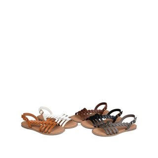 SOLAY GLADIATOR SANDALS IN FAUX LEATHER