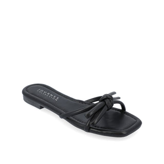 SOMA SLIDE SANDALS IN FAUX LEATHER