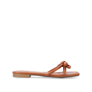 SOMA SLIDE SANDALS IN FAUX LEATHER