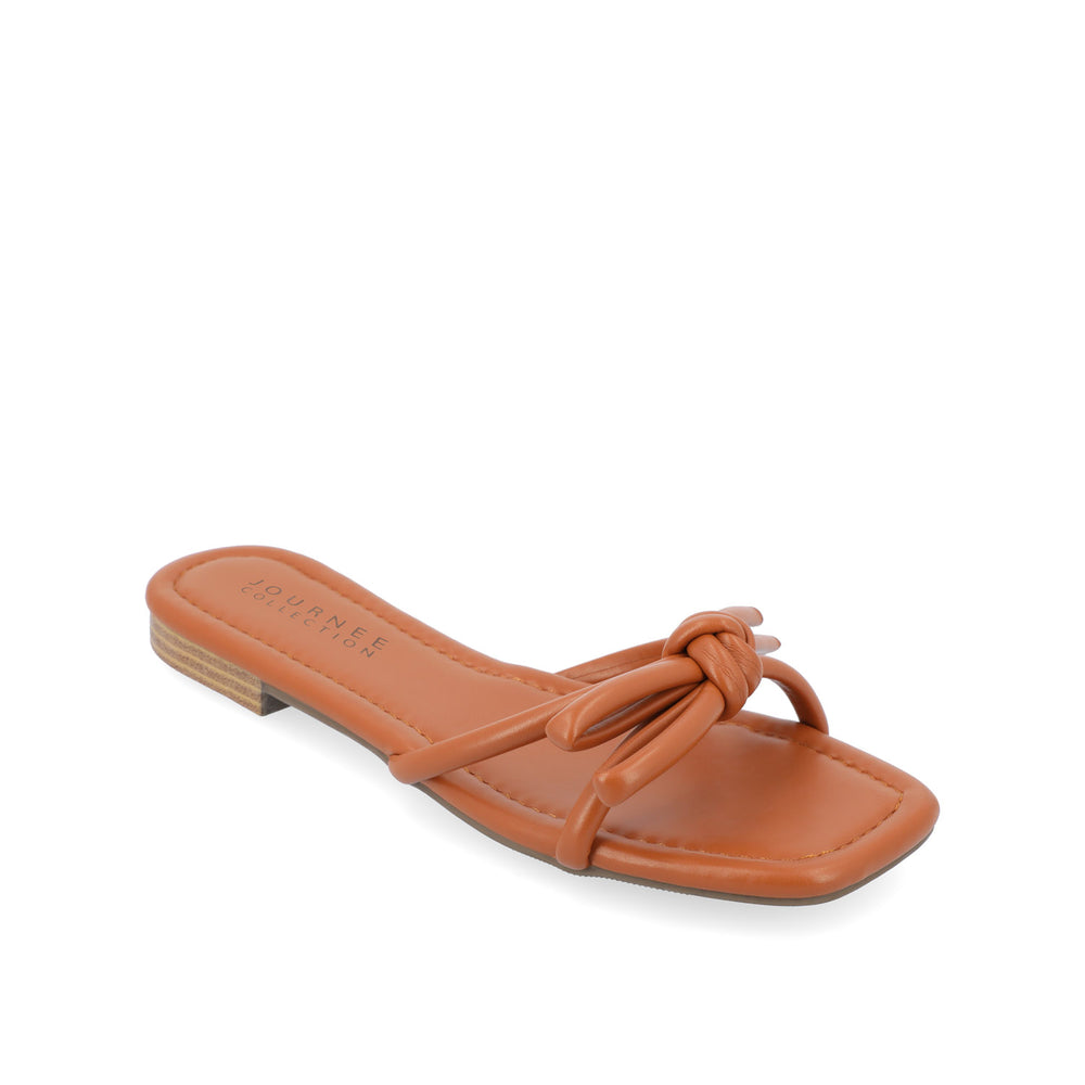 SOMA SLIDE SANDALS IN FAUX LEATHER