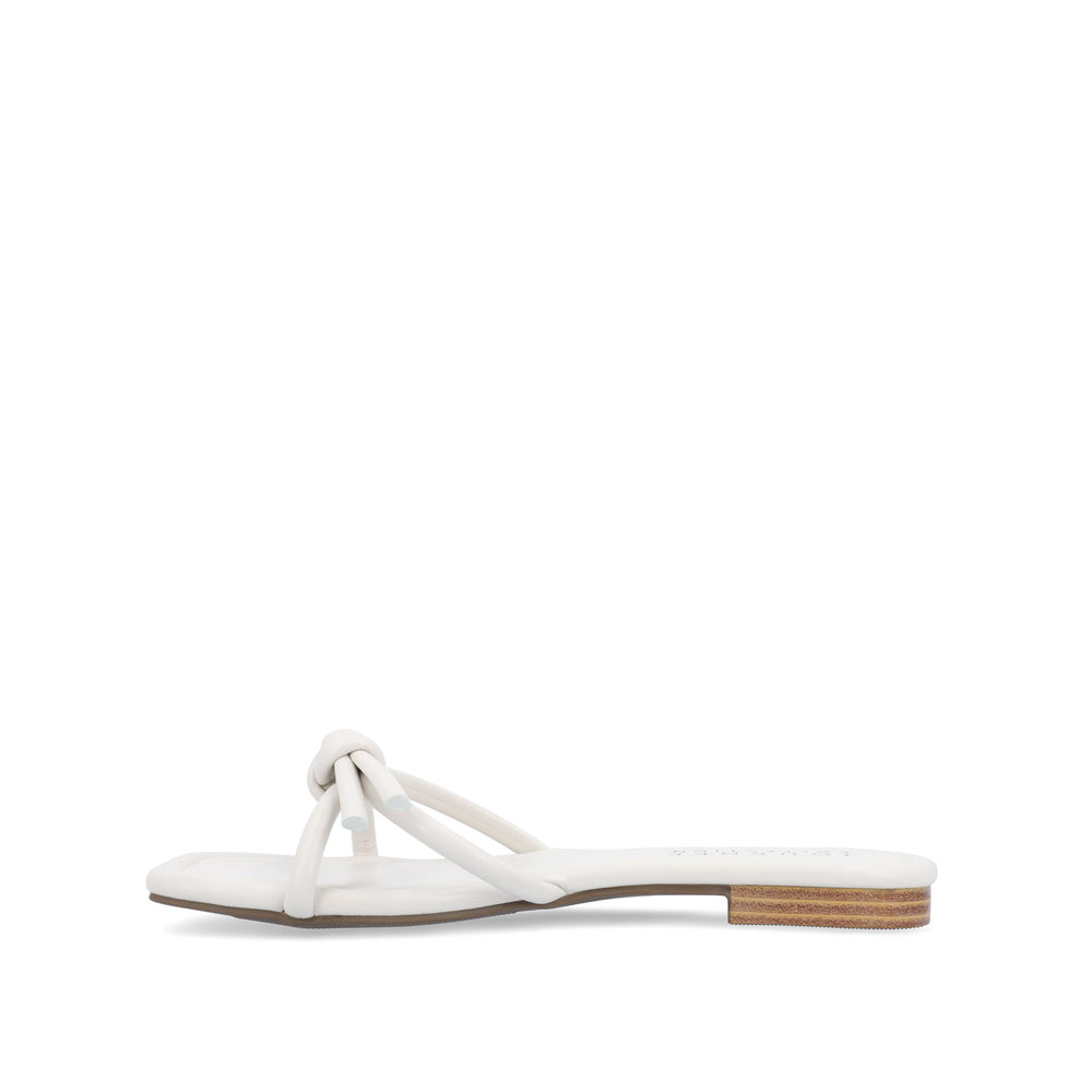 SOMA SLIDE SANDALS IN FAUX LEATHER