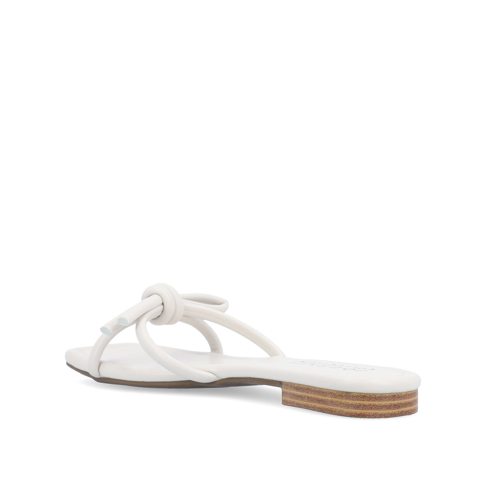 SOMA SLIDE SANDALS IN FAUX LEATHER